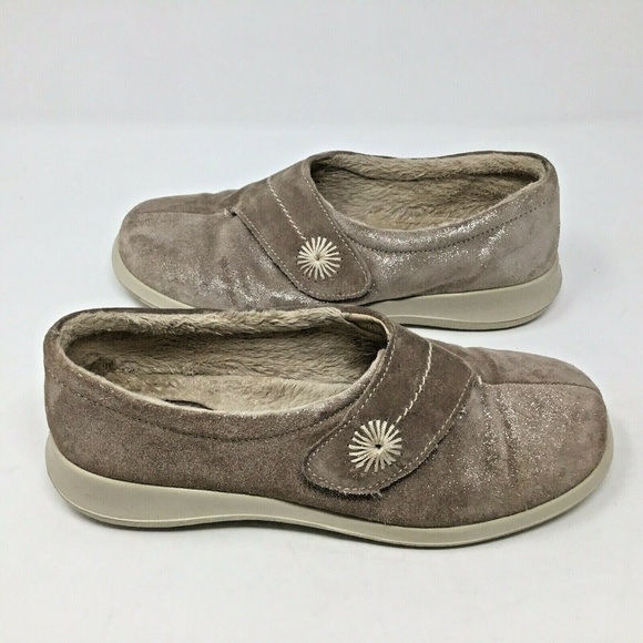 Hotter Comfort Concept~Wrap~Loafer~Suede~Fur Lined - Picture 1 of 8